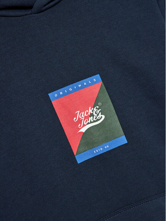 Jack & Jones Junior Jack & Jones Junior Bluza Becks 12220996 Granatowy Regular Fit