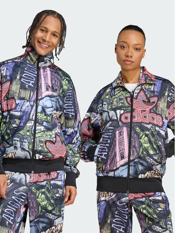 adidas adidas Wiatrówka 153573 Kolorowy Loose Fit
