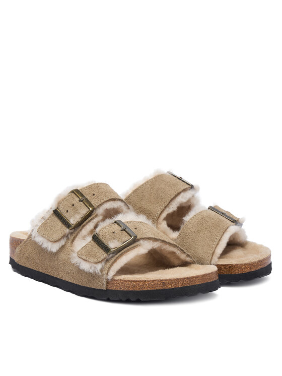 Birkenstock Birkenstock Παντόφλες Arizona Shearling 1028293 Μπεζ