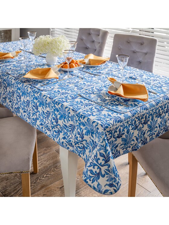 Roseberry Home Roseberry Home Obrus Majolica Blue Niebieski