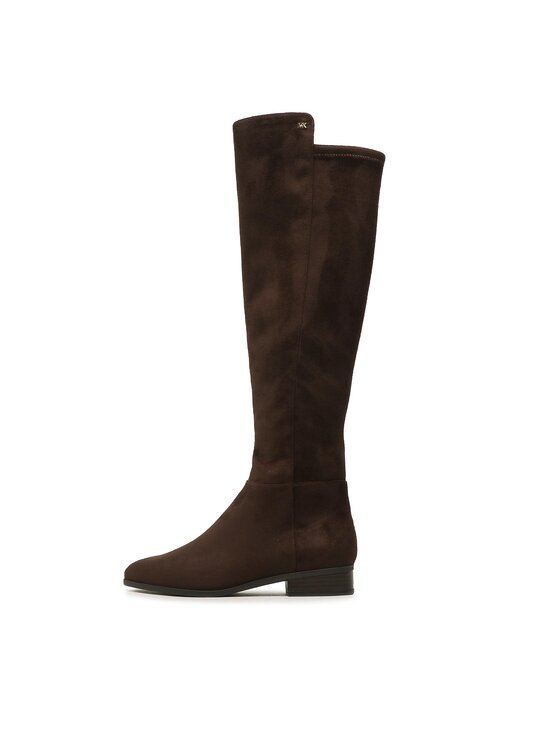 MICHAEL Michael Kors MICHAEL Michael Kors Visoki Škornji Bromley Flat 40F0BOFBES Rjava