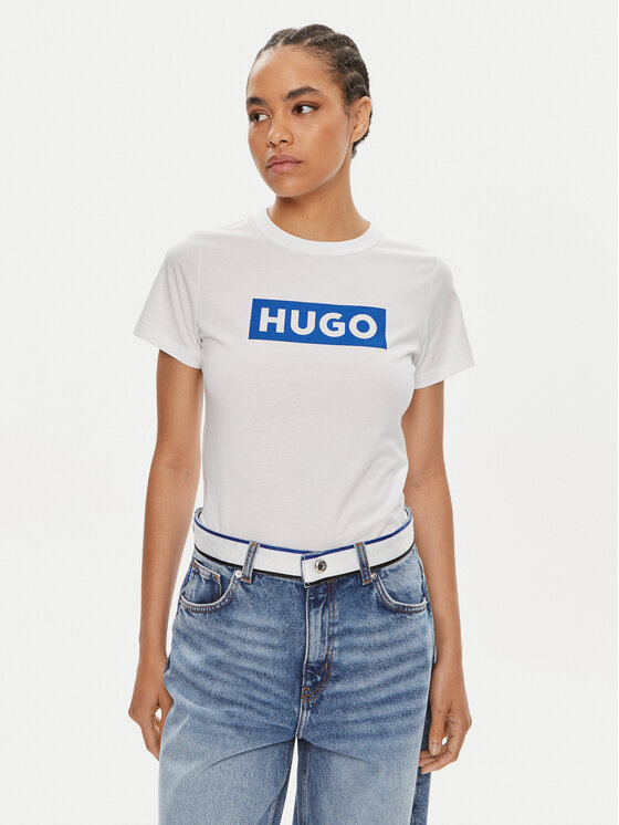 HUGO Hugo Marškinėliai Classic 50510772 Balta Regular Fit