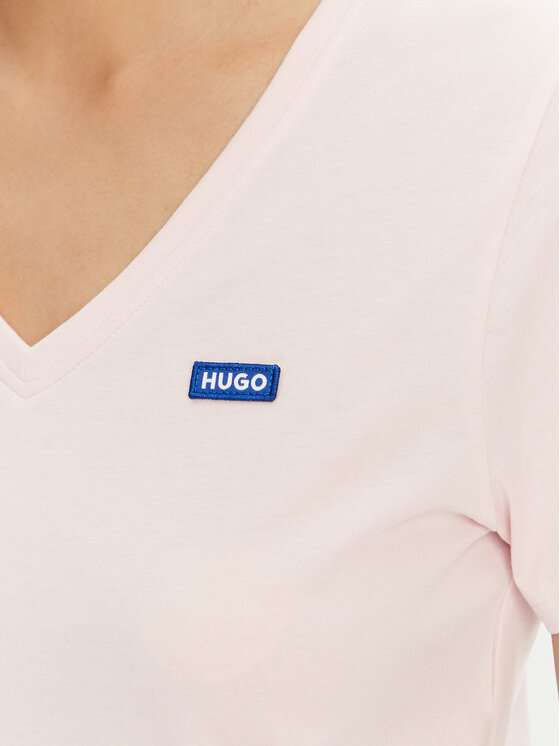 HUGO HUGO Póló Classic 50513667 Rózsaszín Slim Fit