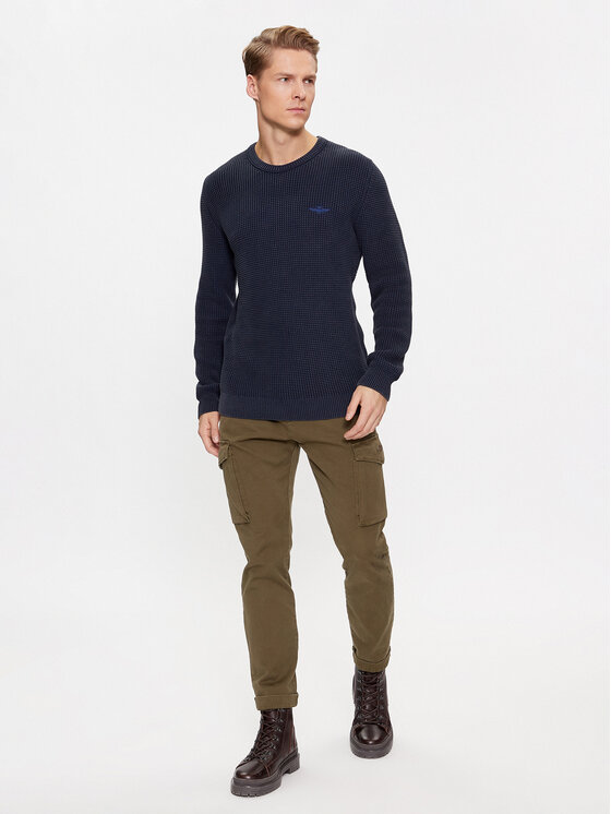 Aeronautica Militare Aeronautica Militare Sweater 232MA1482L512 Sötétkék Regular Fit