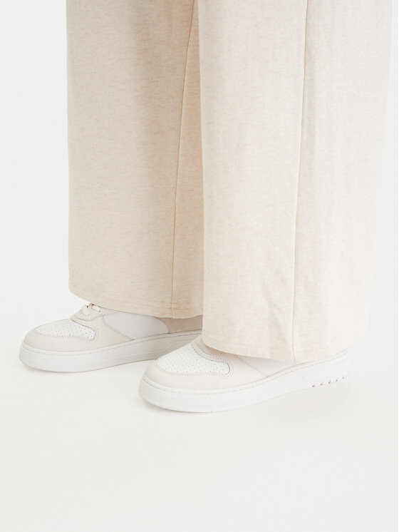 Tommy Hilfiger Tommy Hilfiger Spodnji del trenirke UW0UW06180 Bež Wide Leg