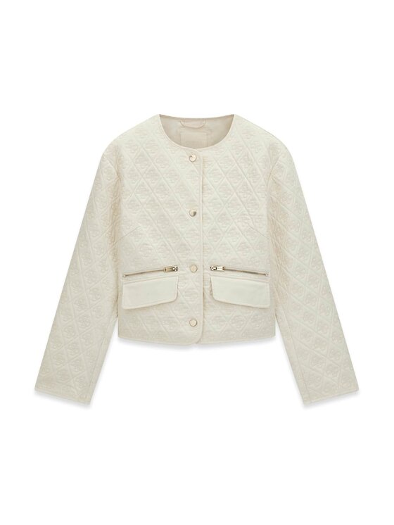 Guess Guess Bunda pro přechodné období 183680 Bílá Classic Fit