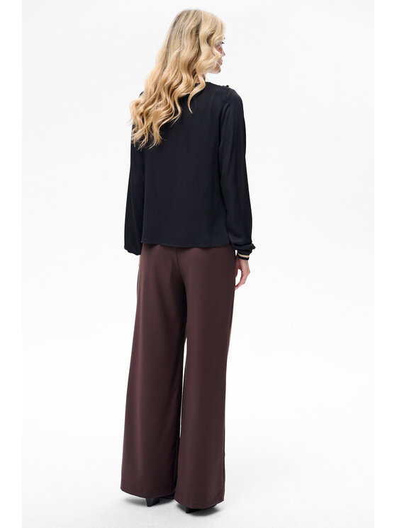 blue shadow blue shadow Bluzka Mila Czarny Regular Fit