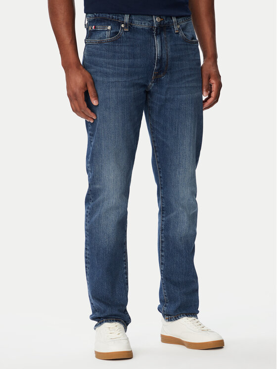 Tommy Hilfiger Blugi Denton MW0MW44346 Albastru Straight Fit