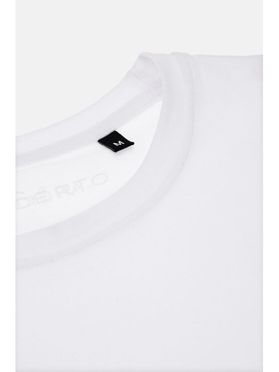 Lancerto Lancerto T-Shirt Roth TS073123000011 Biały Regular Fit