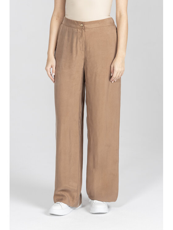 Deni Cler Milano Deni Cler Milano Spodnie materiałowe W-DC-5211-F2-B8-18-1 Brązowy Loose Leg