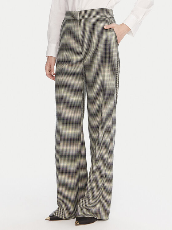 Maryley Maryley Medžiaginės kelnės 25IB598/M05/06VE Spalvota Regular Fit