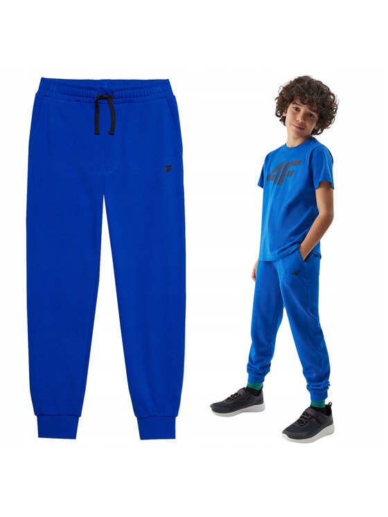 4F 4F Teplákové nohavice 4FJWSS24TTROM591-36S Modrá Reglan Fit