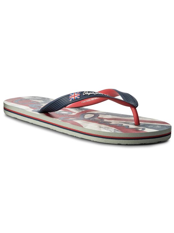 Pepe Jeans Pepe Jeans Šlepetės per pirštą Hawi Flag PMS70050 Tamsiai mėlyna