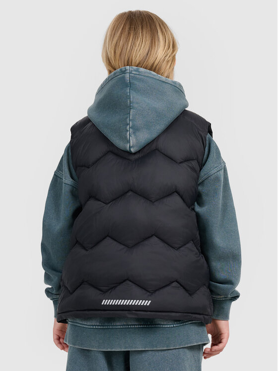 4F 4F Kamizelka OUTERWEAR Czarny Regular Fit