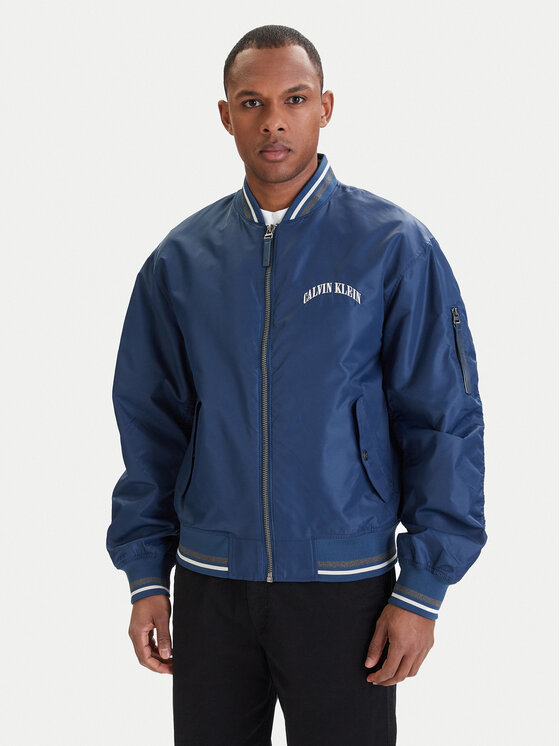 Calvin Klein Jeans Geacă bomber LV04RF510G Albastru Regular Fit