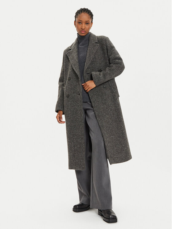 Weekend Max Mara Weekend Max Mara Cappotto di lana Corinto 2425016042 Grigio Regular Fit