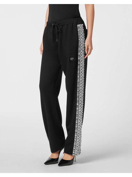 PHILIPP PLEIN PHILIPP PLEIN Spodnie dresowe 26337 Czarny Jogger Fit