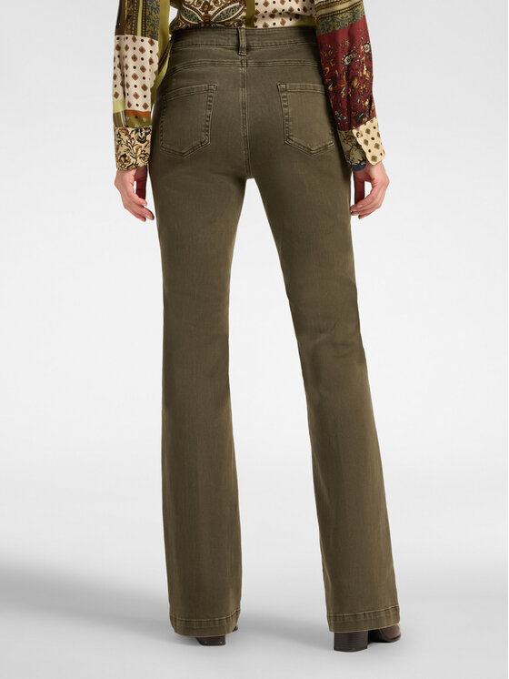 Elena Mirò Elena Mirò Pantaloni di tessuto P700G000435N025 Verde Flare Fit