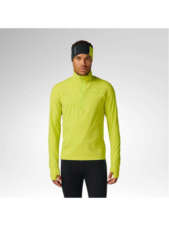 Rossignol Rossignol Bluza techniczna M Half Zip First Layer Zielony Slim Fit