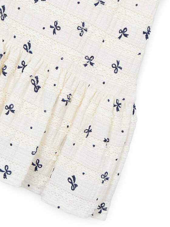 Mayoral Mayoral Eleganta kleita 3945 Écru Regular Fit