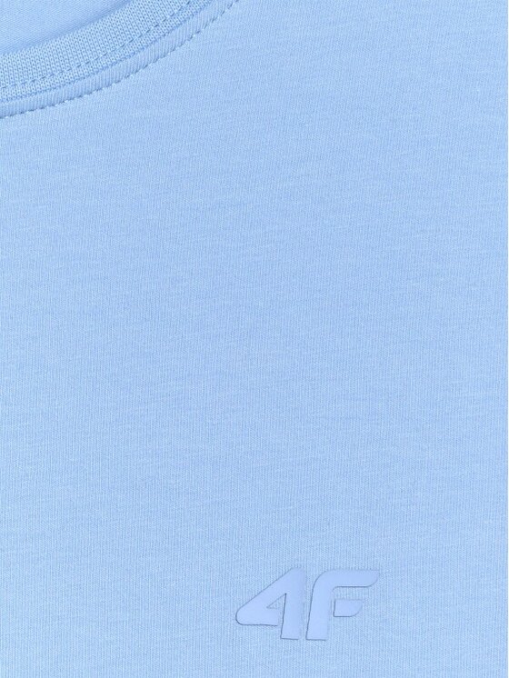 4F 4F T-Shirt 4FWMM00TTSHF2255-32S Niebieski Slim Fit