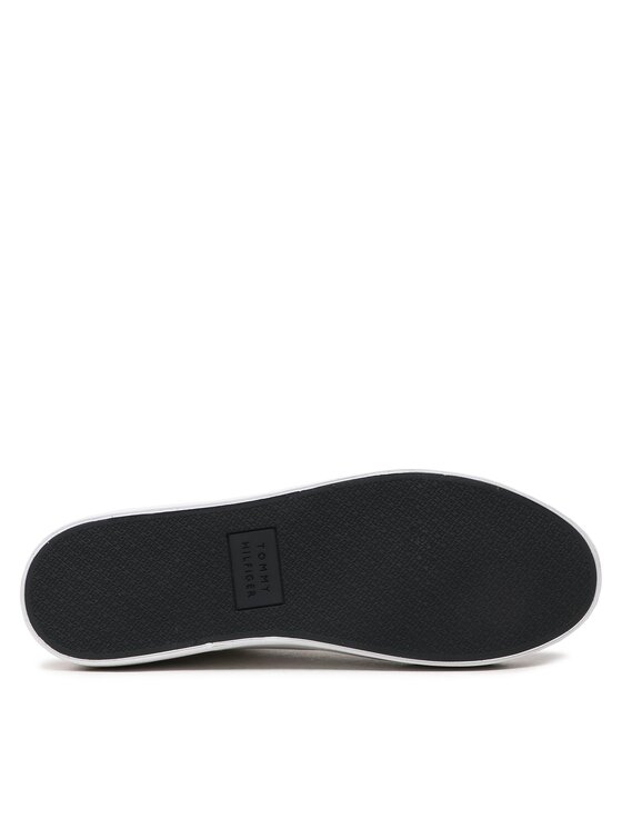 Tommy Hilfiger Tommy Hilfiger Сникърси Th Hi Vulc Core Low Stripes FM0FM04735 Бял