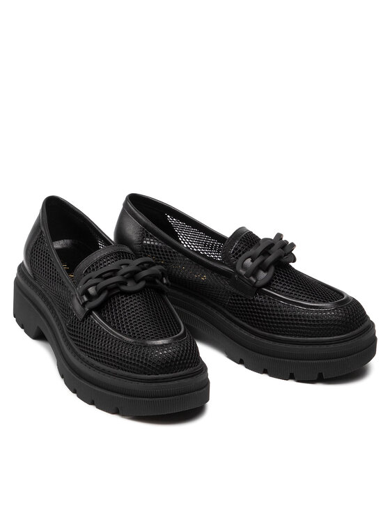 Eva Minge Eva Minge Loafers EM-48-11-001449 Μαύρο