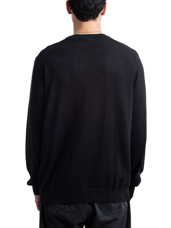 Lacoste Lacoste Πουλόβερ AH0128 Μαύρο Regular Fit