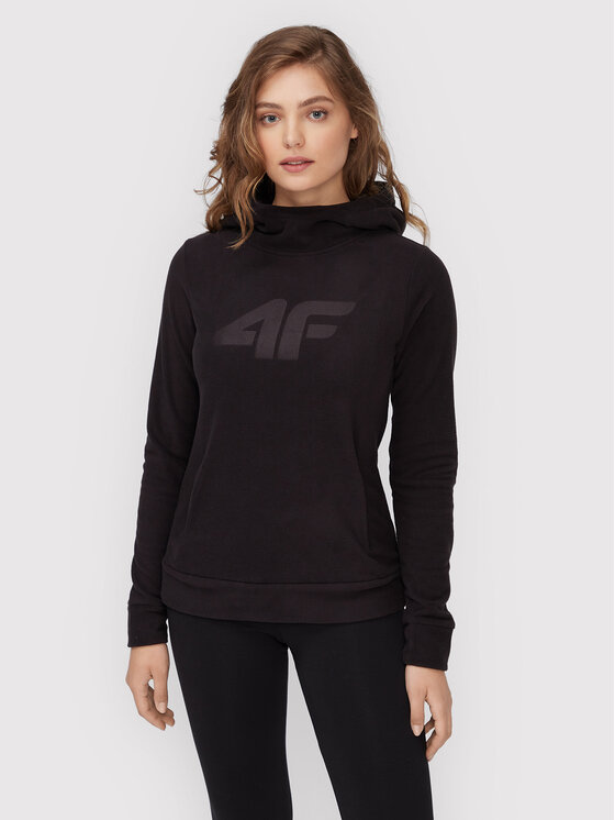 4F 4F Flis H4Z22-PLD352 Crna Regular Fit