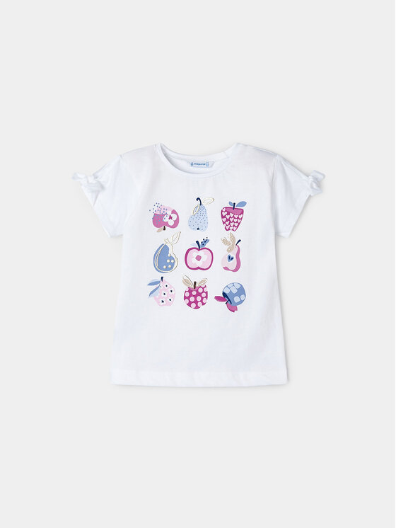 Mayoral Mayoral T-särk 3084 Valge Regular Fit