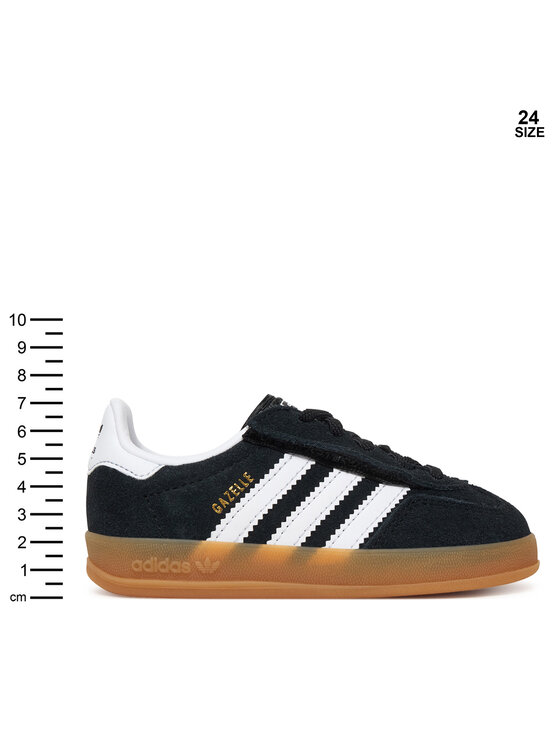 adidas adidas Sneakersy Gazelle Indoor Comfort Closure Elastic Lace IH9131 Czarny