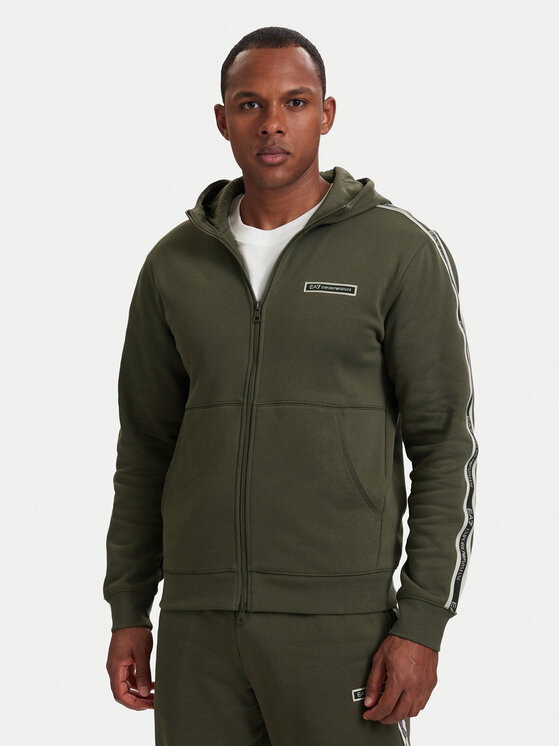 EA7 Emporio Armani Hanorac 7M002197 AF10377 U7014 Verde închis Regular Fit