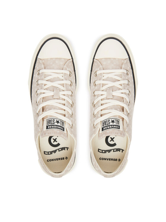 Converse Converse Tennised Chuck Taylor All Star Lift Double Stack Platform Deer A17884C Beež