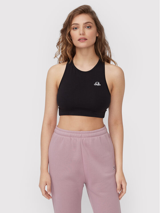 Women'secret Top Reggiseno Logo Triangolare In Cotone, Coppe Rimovibili, Senza Ferretto