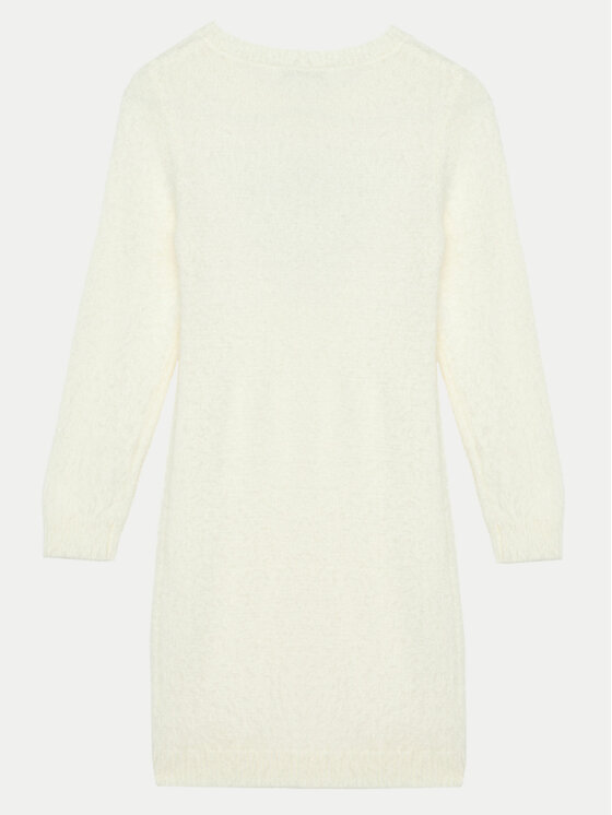 Guess Guess Strickkleid J4BK11 Z3K20 Écru Regular Fit