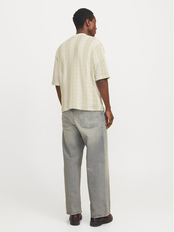 Jack&Jones Jack&Jones Košulja Tyler 12272863 Écru Loose Fit
