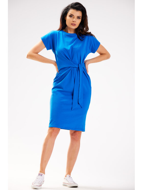 Infinite You Infinite You Sukienka letnia M302 Niebieski Basic Fit