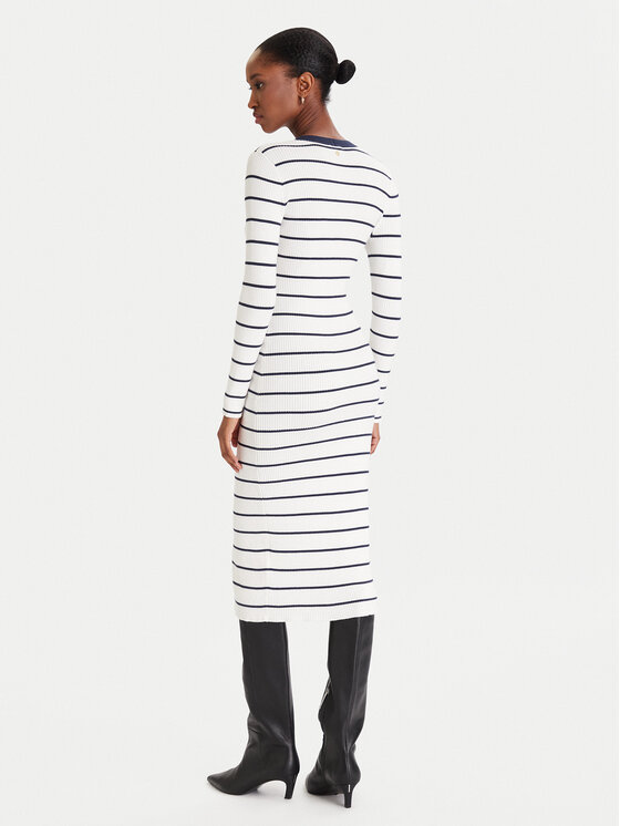 Guess Guess Strickkleid W5YK98 Z2YK2 Weiß Slim Fit