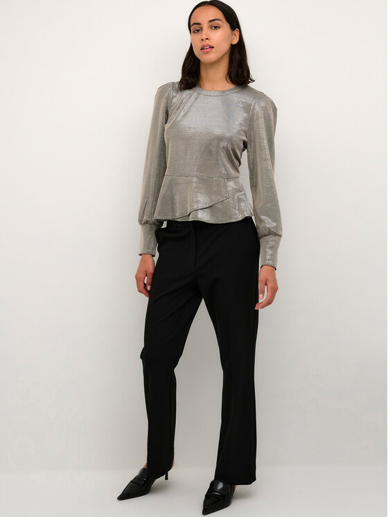 Karen by Simonsen Karen by Simonsen Bluzka Kansaskb 10104595 Srebrny Shaped Fit