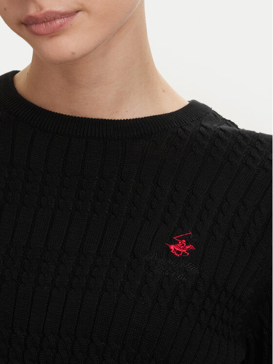 Beverly Hills Polo Club Beverly Hills Polo Club Светр P-SS26W-M537390BLK Чорний Regular Fit