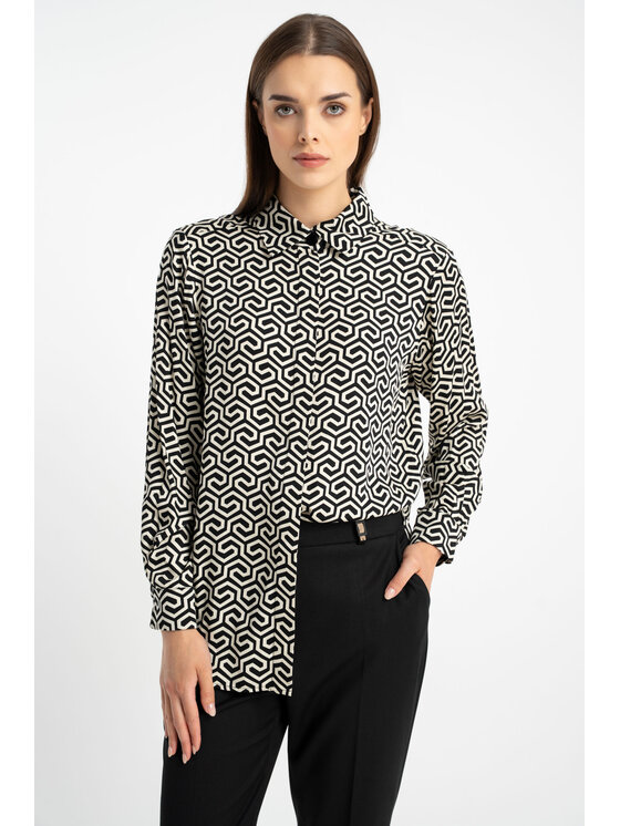 CLICK CLICK Πουκάμισο 10-6934 Μαύρο Regular Fit