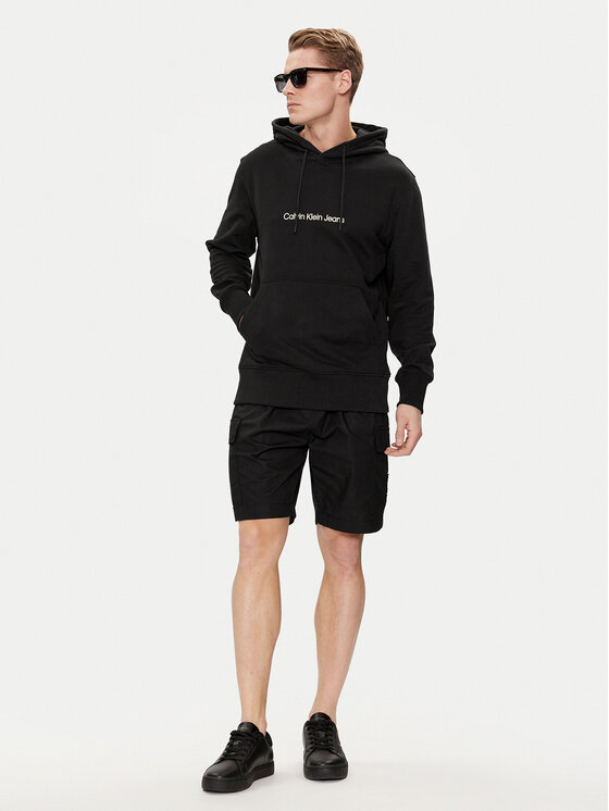 Calvin Klein Jeans Calvin Klein Jeans Μπλούζα Frequency Logo J30J325353 Μαύρο Regular Fit