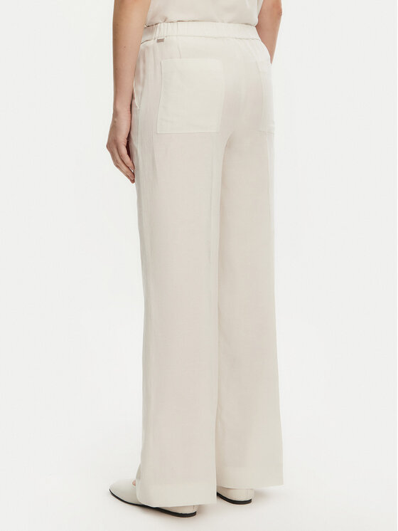 Calvin Klein Calvin Klein Palazzo kalhoty K20K208381 Béžová Wide Leg