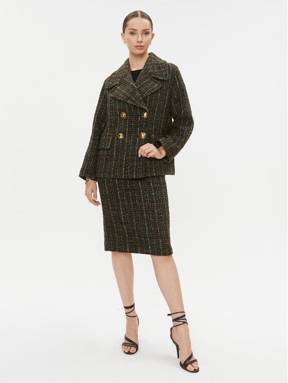 Luisa Spagnoli Luisa Spagnoli Pouzdrová sukně Fluviale 540358 Khaki Regular Fit