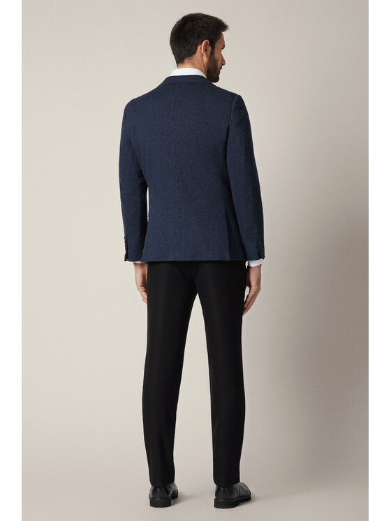Lancerto Lancerto Marynarka Craco MA131225000009 Granatowy Slim Fit