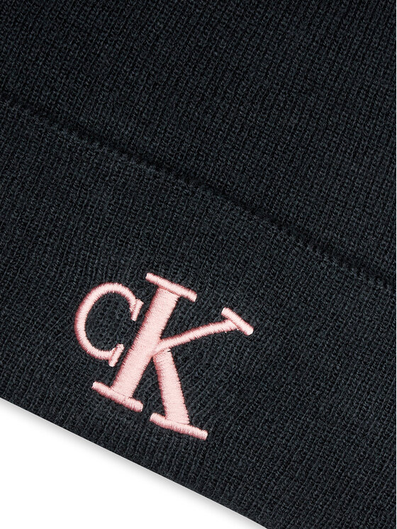Calvin Klein Calvin Klein Czapka Monogram Embro K60K612319 Czarny