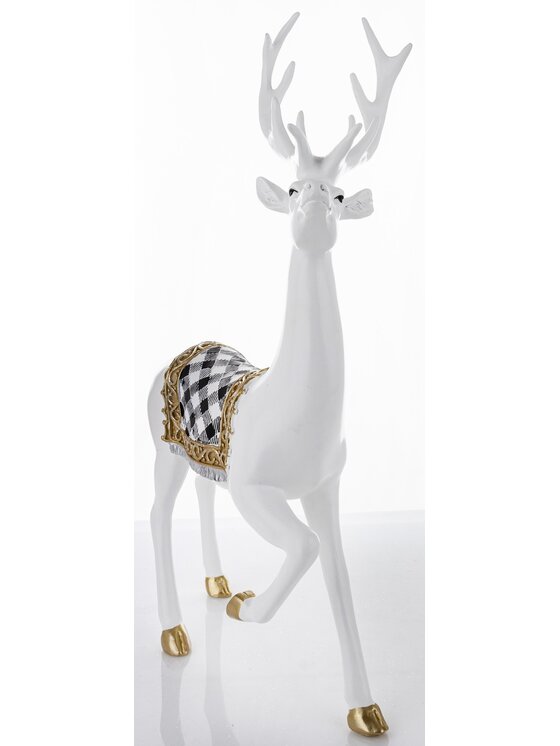 MIAhome MIAhome Figurka spacer jelenia BOLLERO Biały
