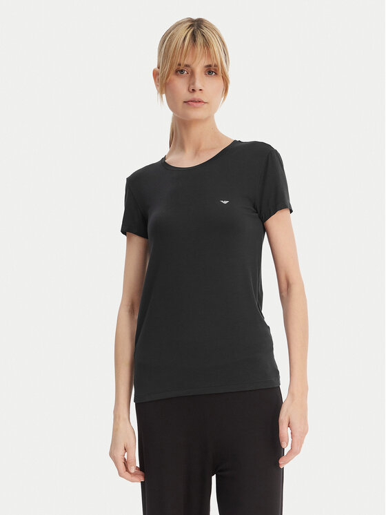 Emporio Armani Emporio Armani Тишърт EW000408 AF19024 UC001 Черен Regular Fit