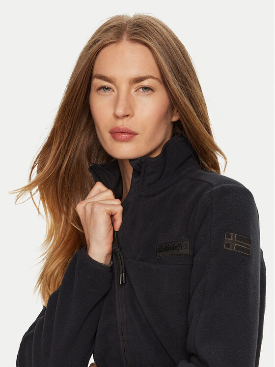 Napapijri Napapijri Fleecová mikina Yupik NP0A4I55 Čierna Regular Fit