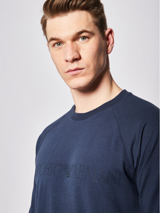 Emporio Armani Underwear Emporio Armani Underwear Majica dugih rukava 111062 0P566 00335 Tamnoplava Regular Fit